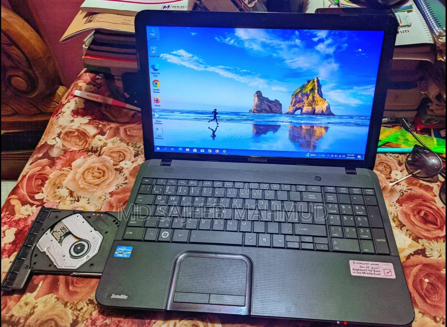 Laptop Toshiba Satellite C850 2GB Intel Core i3 SSD 256GB