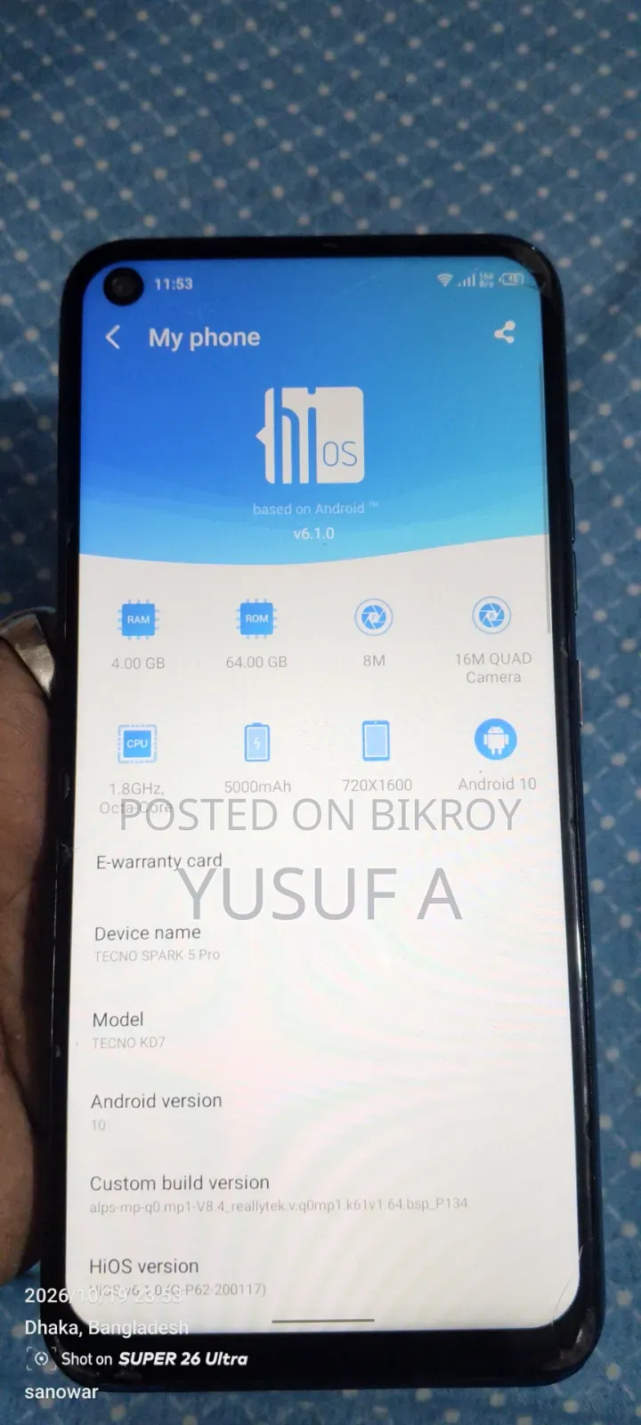 Tecno Spark 5 Pro 64 GB Blue