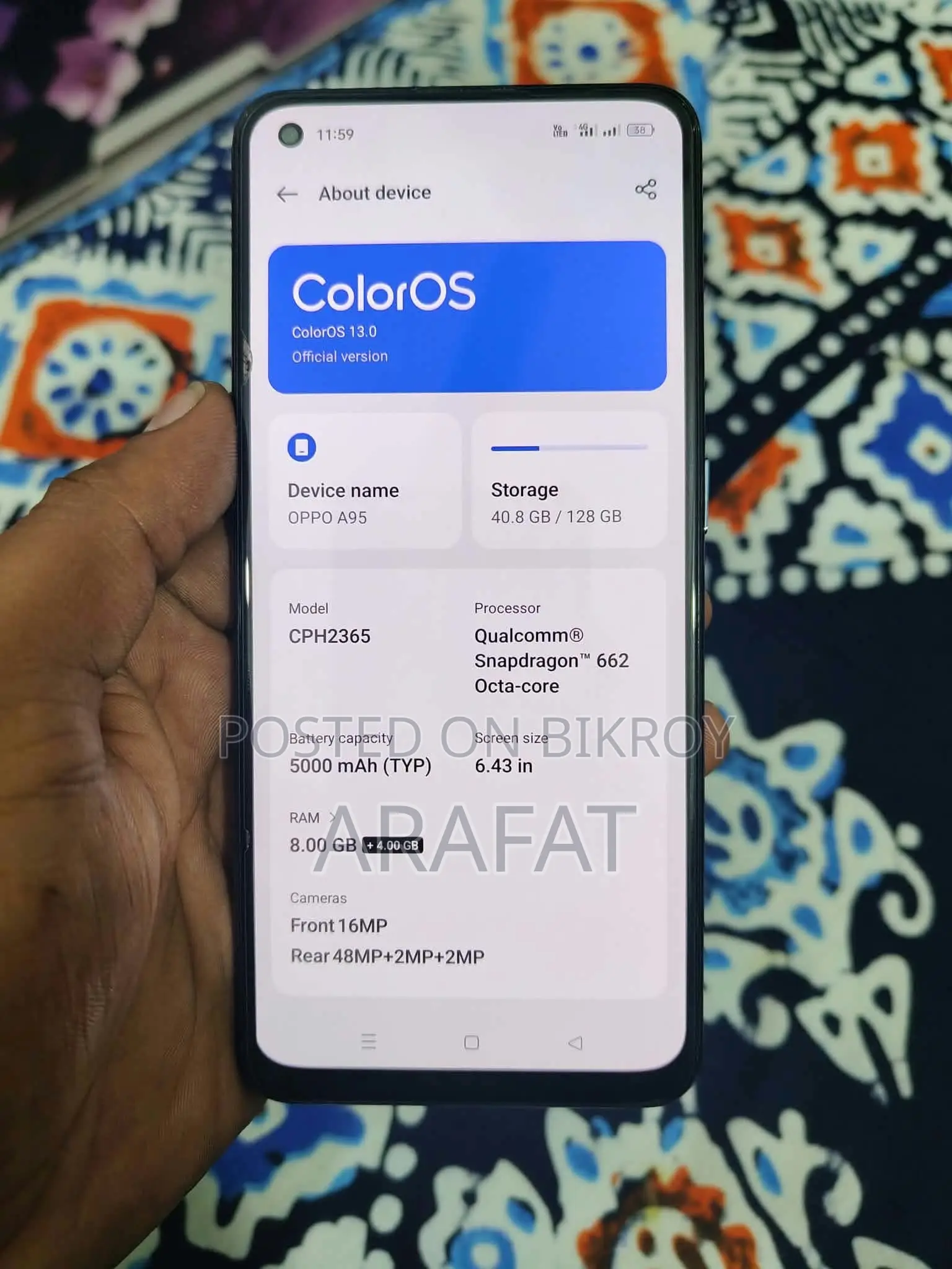 Oppo A95 128 GB Black