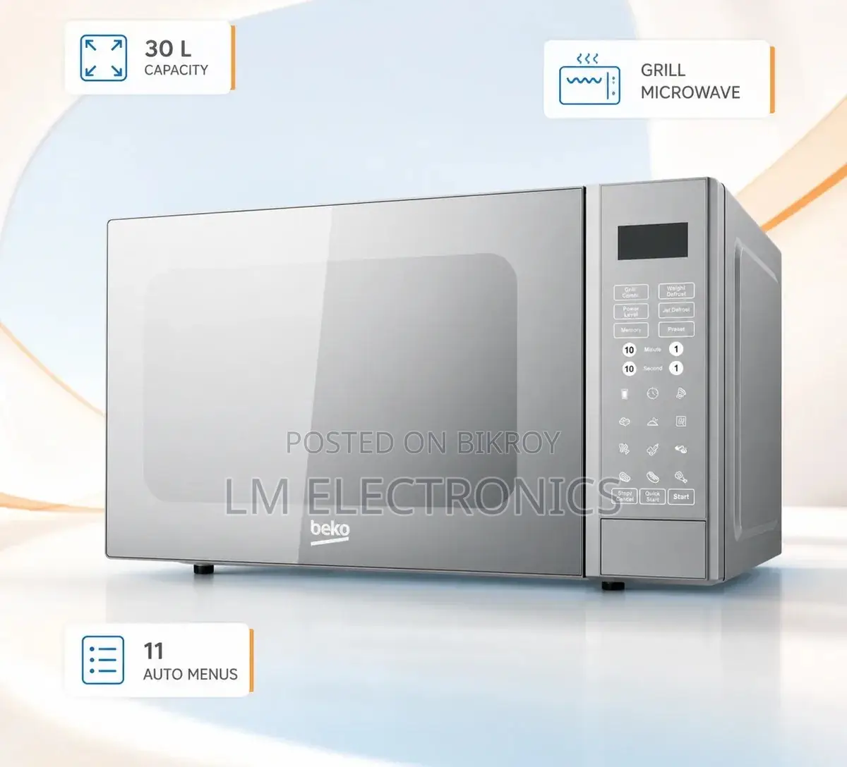 Beko 30L Grill Microwave Oven
