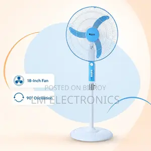 Click Pedestal Stand Fan 18″ – Blue