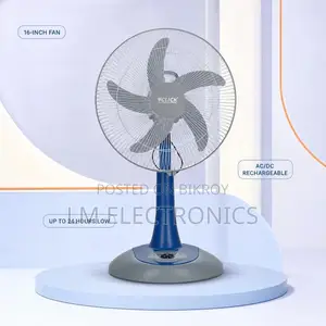 Click Rechargeable Half Stand Fan 16″