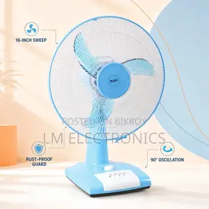 Click Table Fan 16″ – Blue