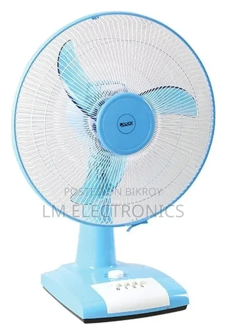 Click Table Fan 16″ – Blue