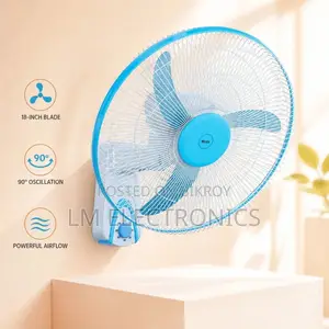 Click Wall Fan 18″ Blue