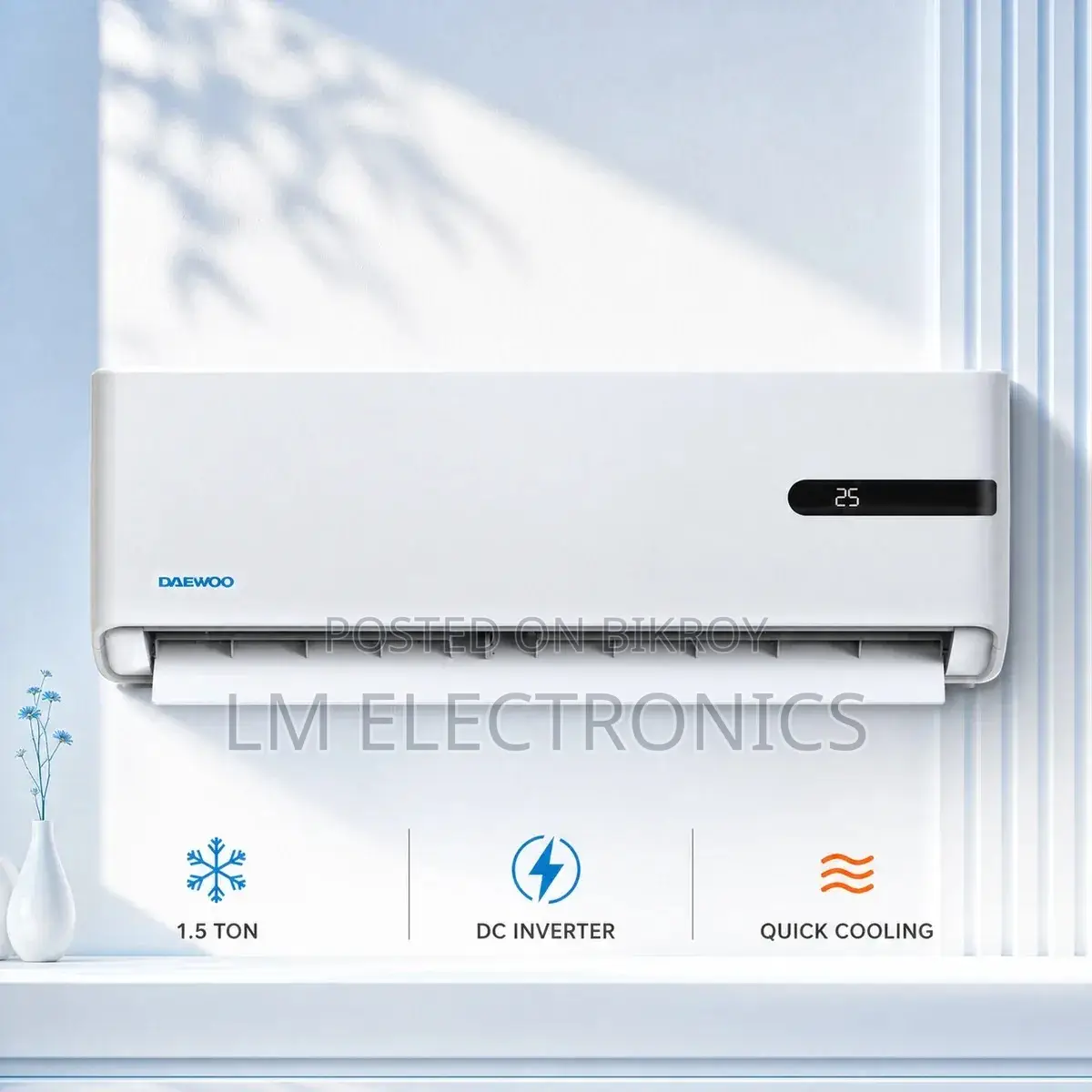 Daewoo 1.5 Ton DC Inverter Split Type AC
