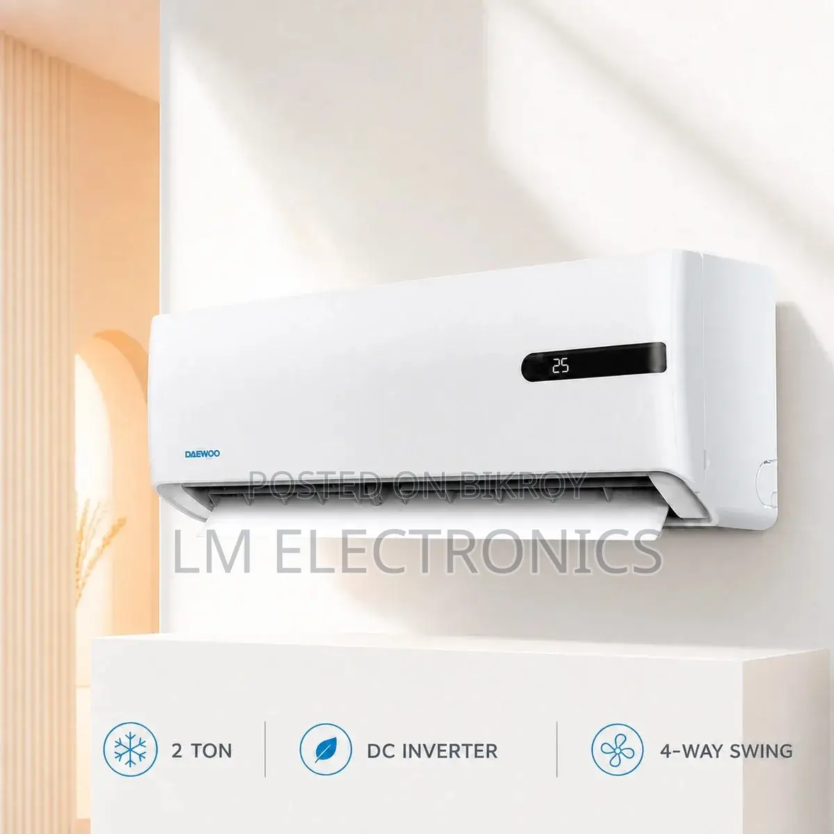 Daewoo 2 Ton DC Inverter Split Type AC