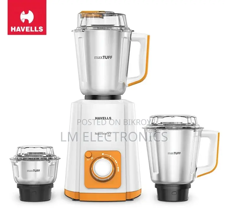 Havells Supermix NV 700W Mixer Grinder (3 SS Jar)