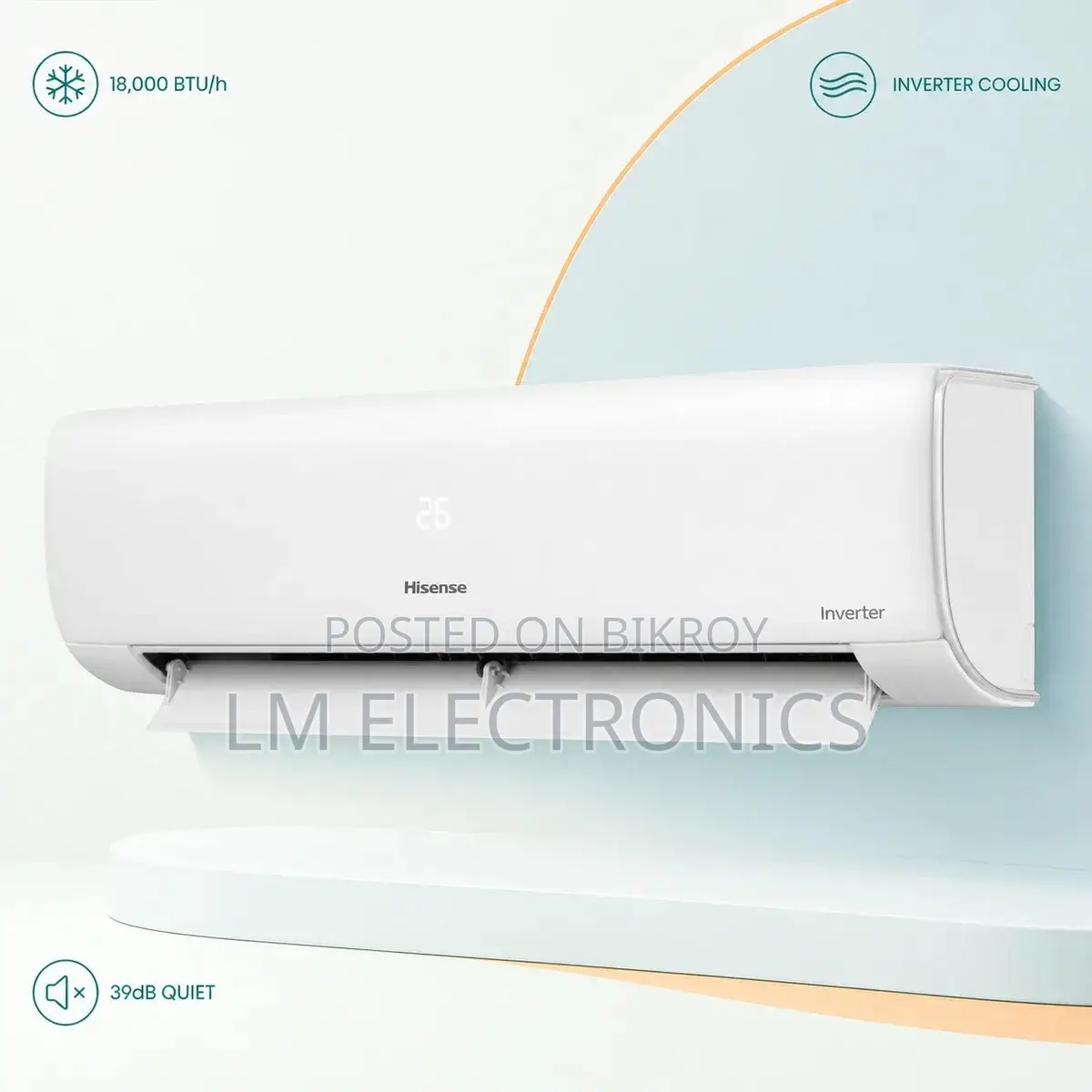 Hisense 1.5 Ton Smart Compact Inverter AC AS-18TW4RGSKB02DU