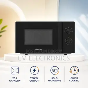 Hisense 20L Solo Microwave Oven H20M0BS2H with Grey Cavity