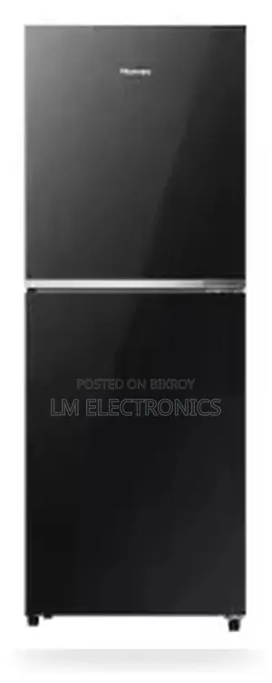 Hisense 238L TMF Glass Door Inverter Refrigerator Premium Black