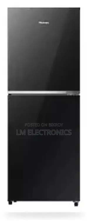Hisense 238L TMF Glass Door Inverter Refrigerator Premium Black