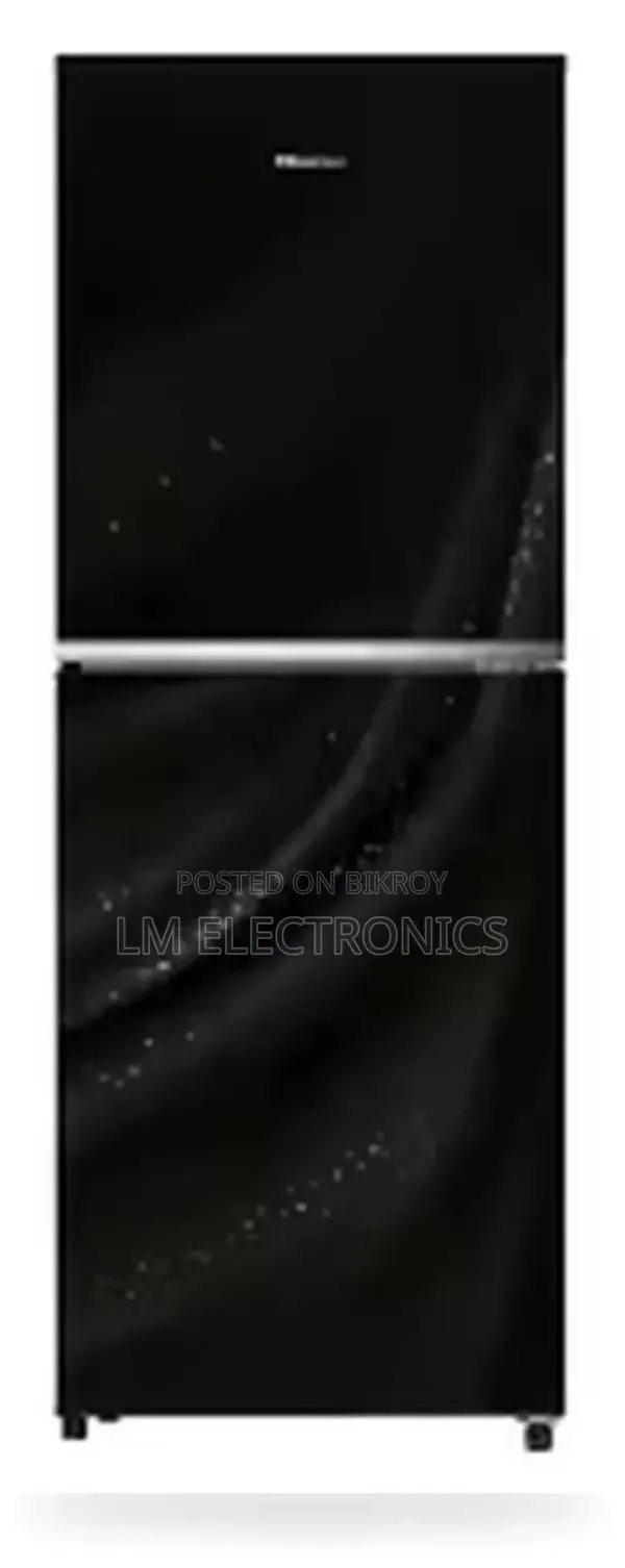 Hisense 238L TMF Glass Door Refrigerator Avatar Black