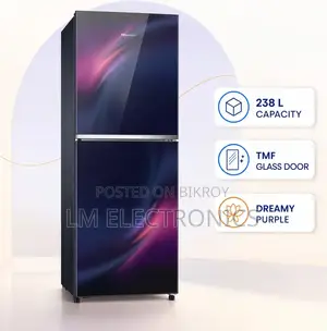 Hisense 238L TMF Glass Door Refrigerator Dreamy Purple