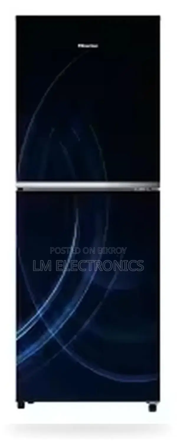 Hisense 238L TMF Glass Door Refrigerator Magnetic Blue