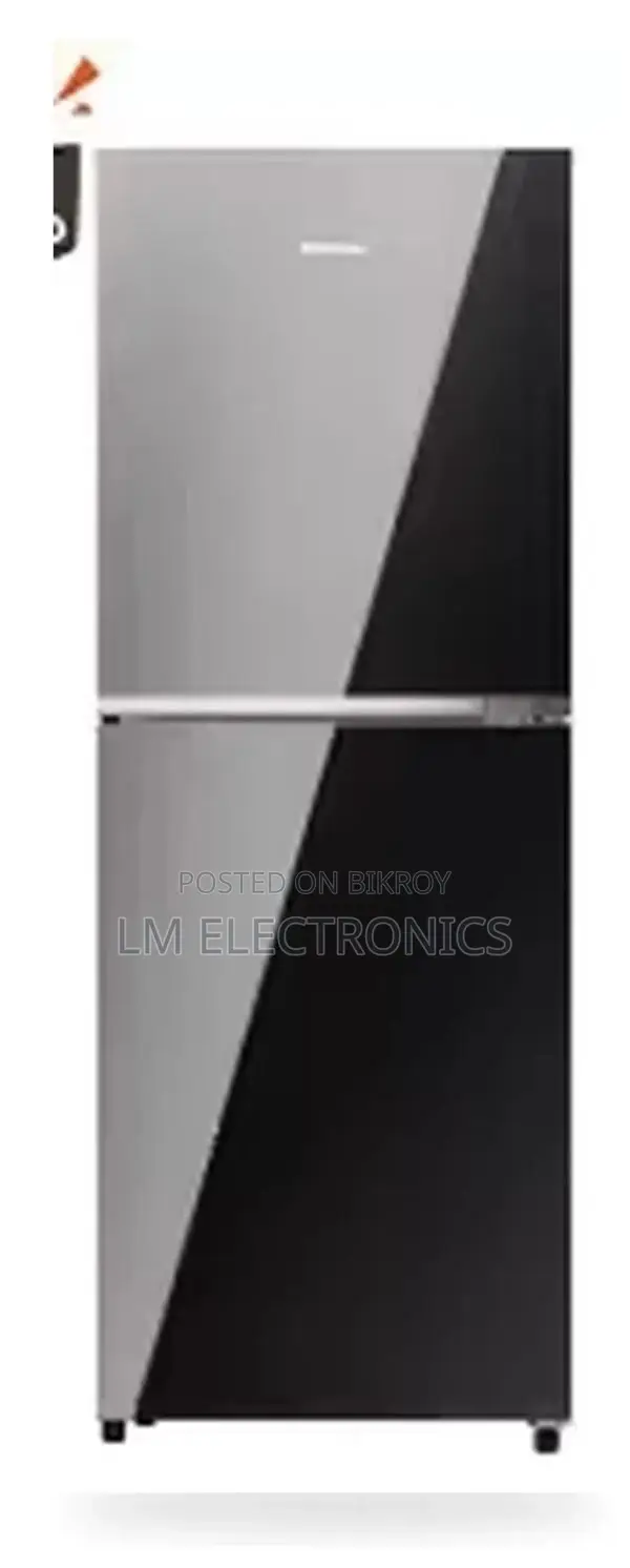Hisense 238L TMF Inverter Glass Door Refrigerator Mirror Black