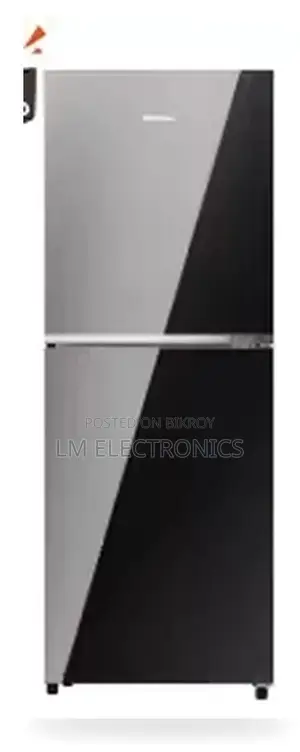 Hisense 238L TMF Inverter Glass Door Refrigerator Mirror Black