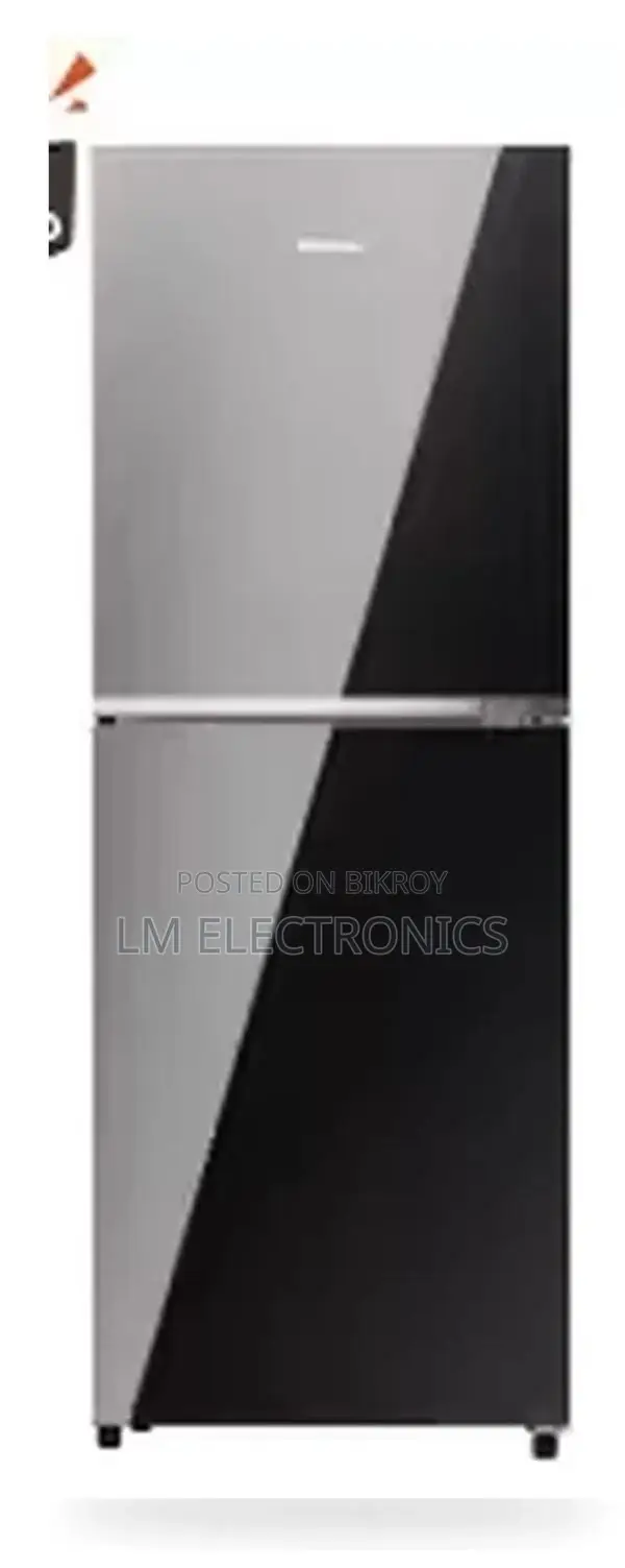 Hisense 238L TMF Inverter Glass Door Refrigerator Mirror Black