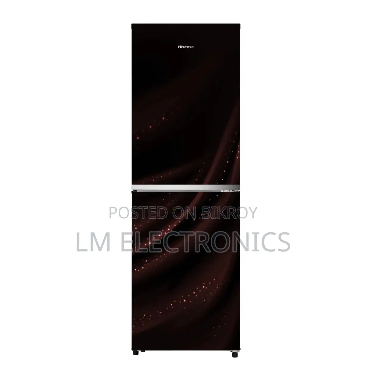 Hisense 270L BMF Glass Door Refrigerator Avatar Red