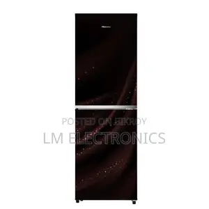 Hisense 270L BMF Glass Door Refrigerator Avatar Red