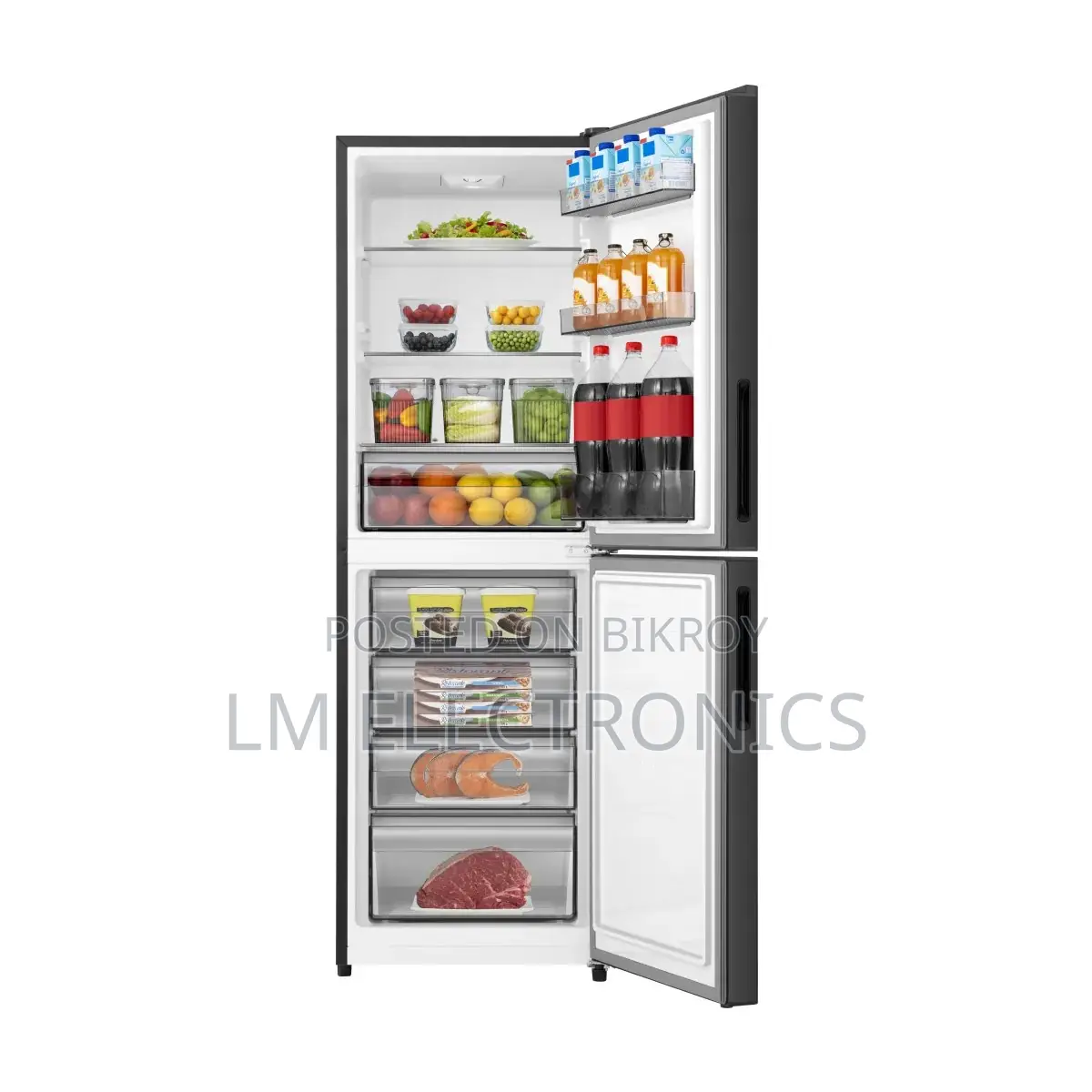 Hisense 270L BMF Glass Door Refrigerator Avatar Red