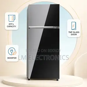 Hisense 277L TMF Inverter Glass Door Refrigerator Mirror Black