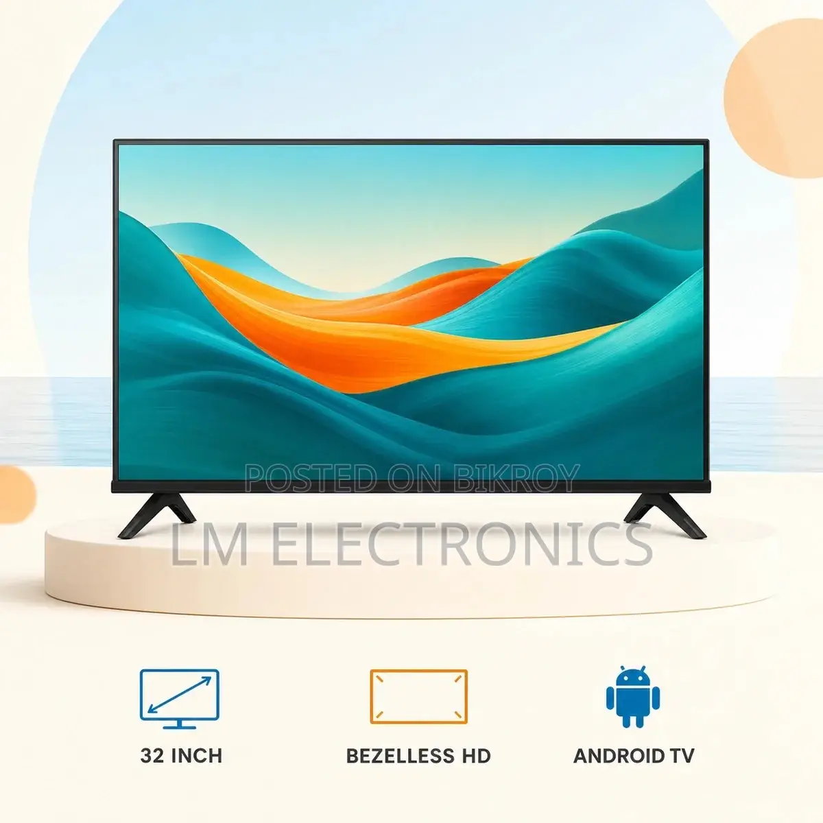 Hisense 32 Inch Bezelless HD Smart Android TV