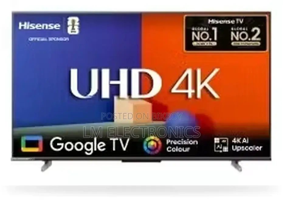 Hisense 43 Inch Bezelless Dolby Vision 4K UHD Smart Voice Control Goog