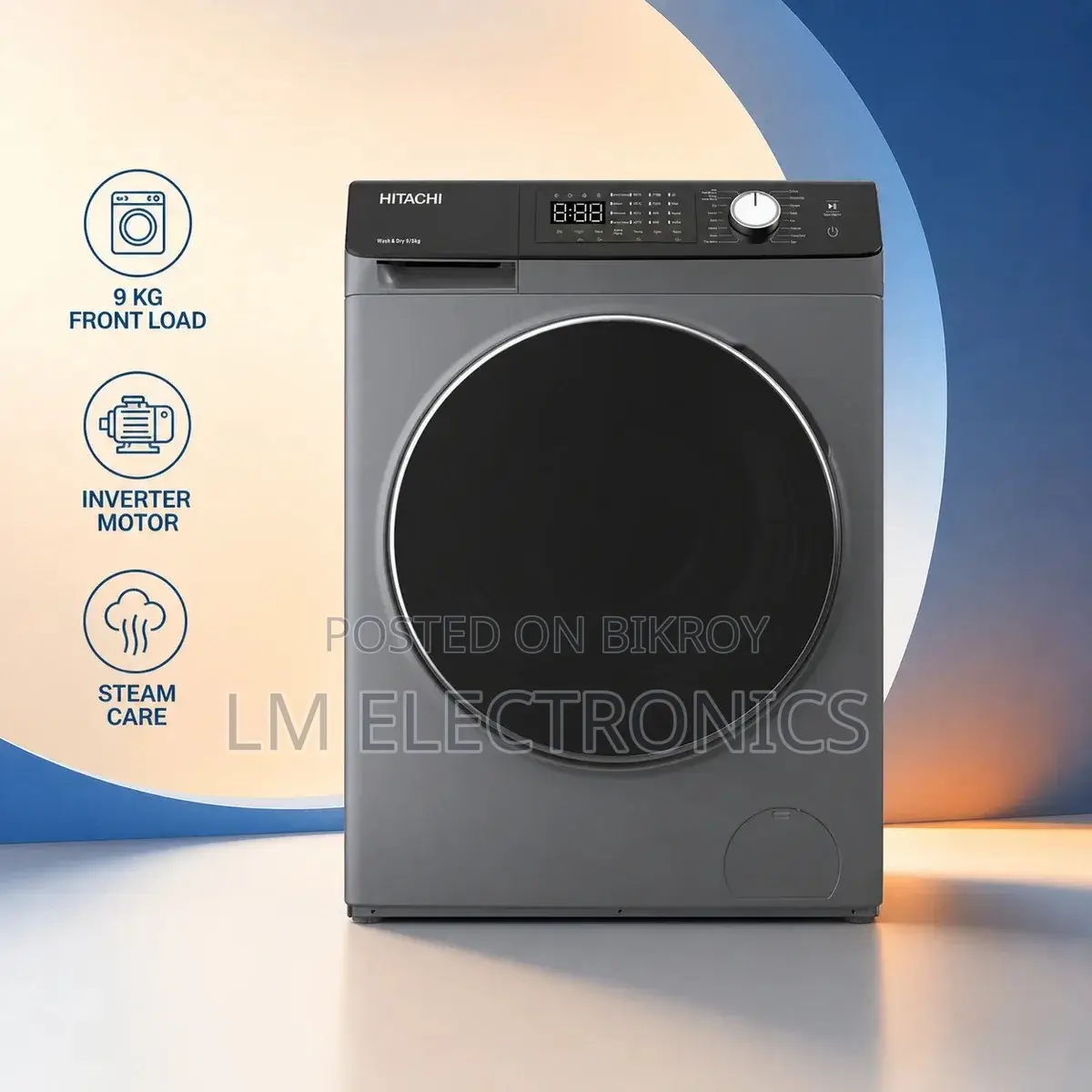Hitachi BD-904HVOS-W 9 KG Inverter Front Load Washing Machine