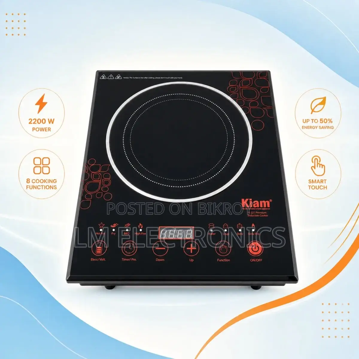 Kiam Induction Cooker H-22 (Premium)