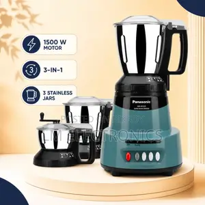 Panasonic 1500W 3 IN 1 Mixer Grinder MX-AV325 (Coral Blue)
