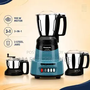 Panasonic 900W 3 IN 1 Mixer Grinder MX-GC3550 (Coral Blue)