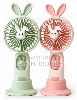 Rabbit Ear Mini LED Cartoon Fan