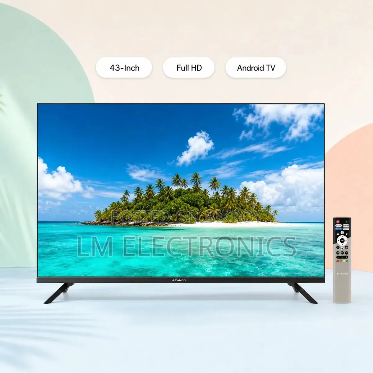 Rangs 43-Inch Google Certified Frameless FHD Android TV