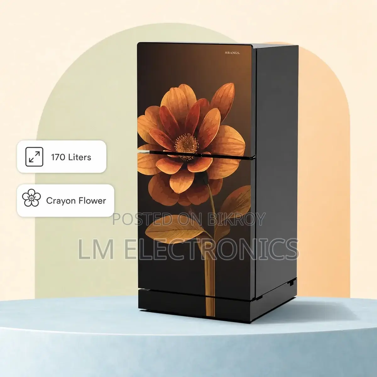 Rangs Crayon Flower 170 Ltr Refrigerator
