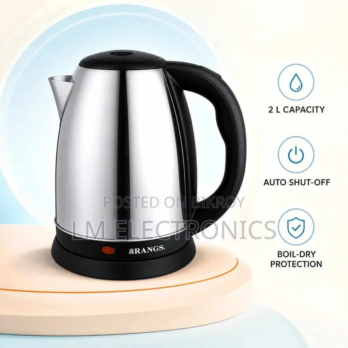 Rangs Electric Kettle 2 Liter