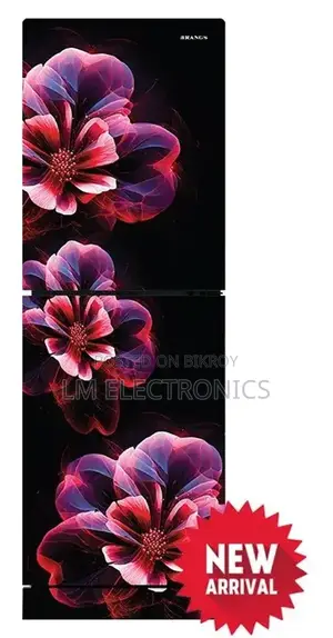 Rangs Ember Red Flower 261 Ltr Refrigerator