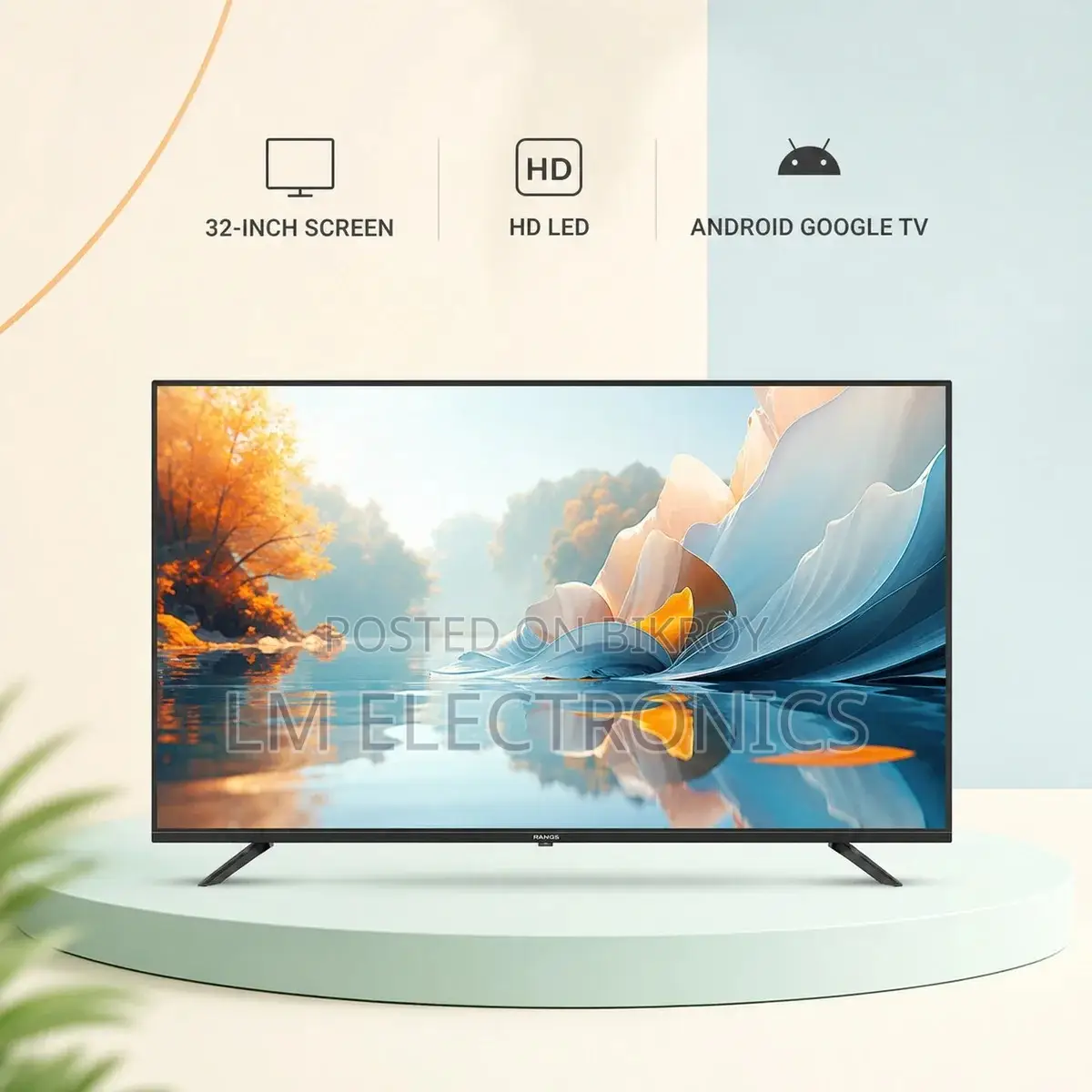 Rangs RG32HX 32″ HD LED Android Google TV
