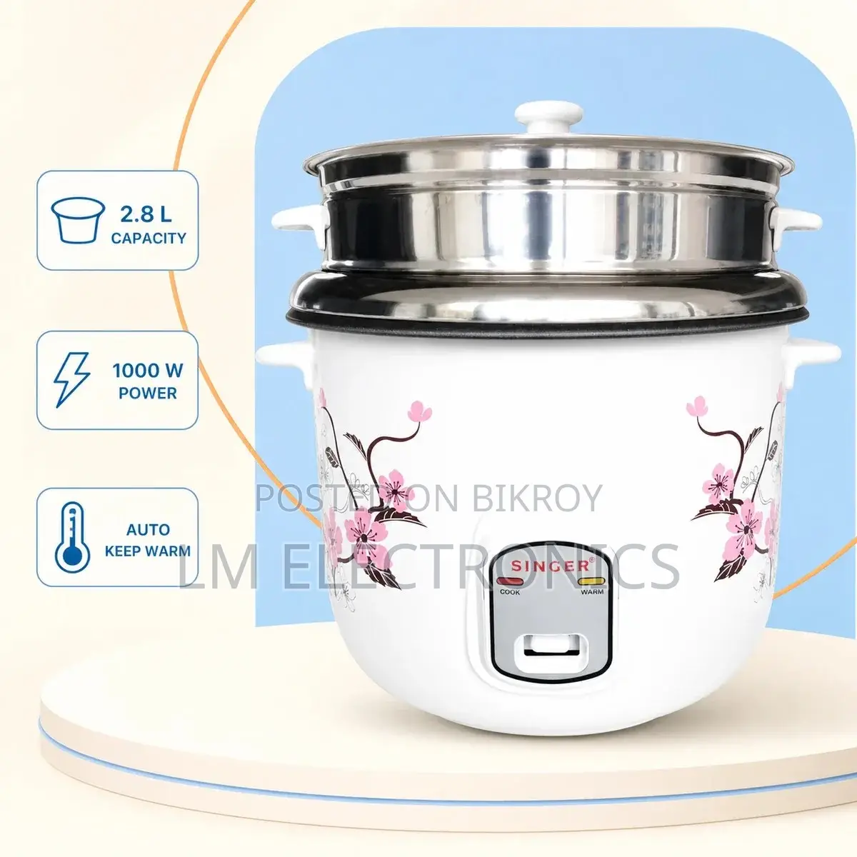 Singer Champ Series 2.8L Rice Cooker