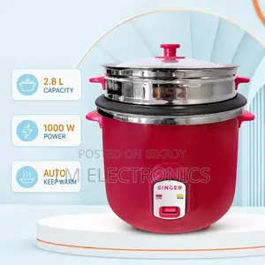Singer Deluxe Pink 2.8L Rice Cooker with Auto Keep Warm