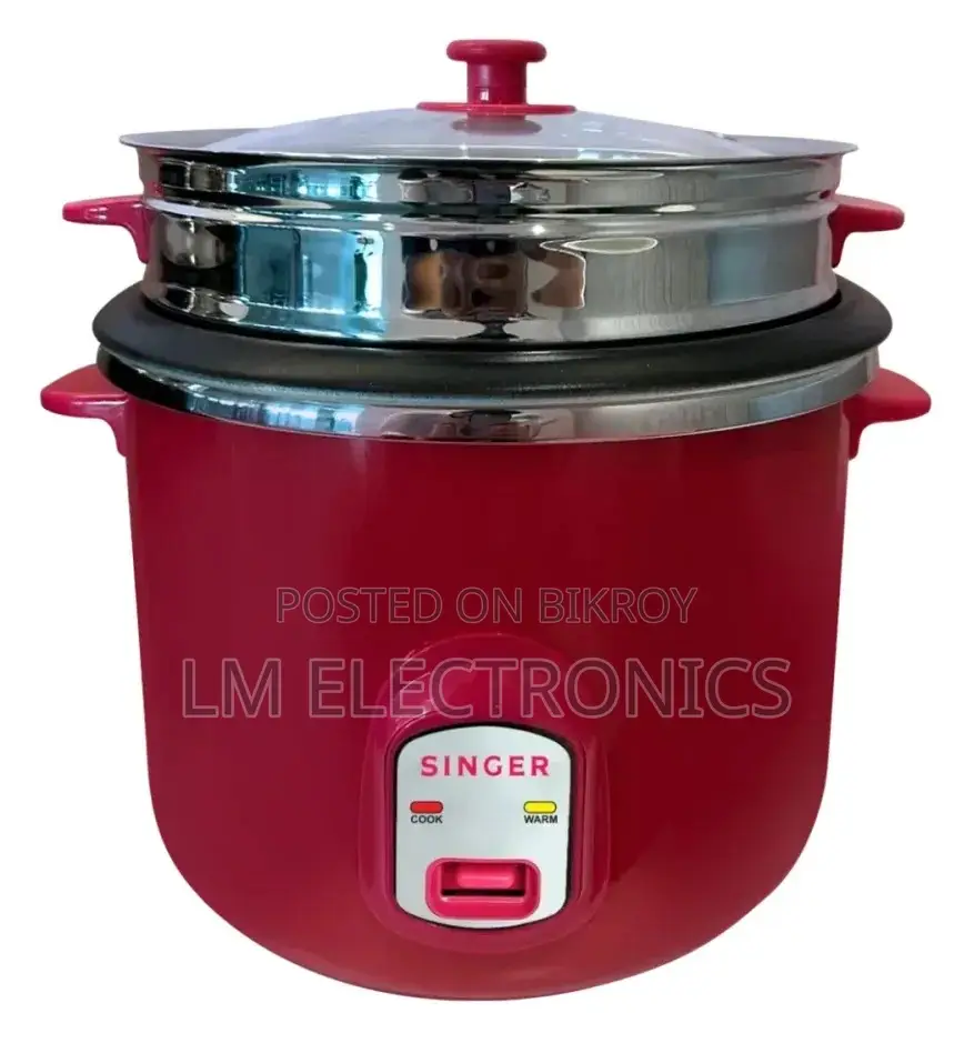 Singer Deluxe Pink 2.8L Rice Cooker with Auto Keep Warm