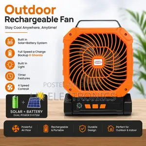 Solar Outdoor Rechargeable Fan X16