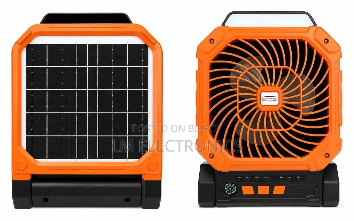 Solar Outdoor Rechargeable Fan X16