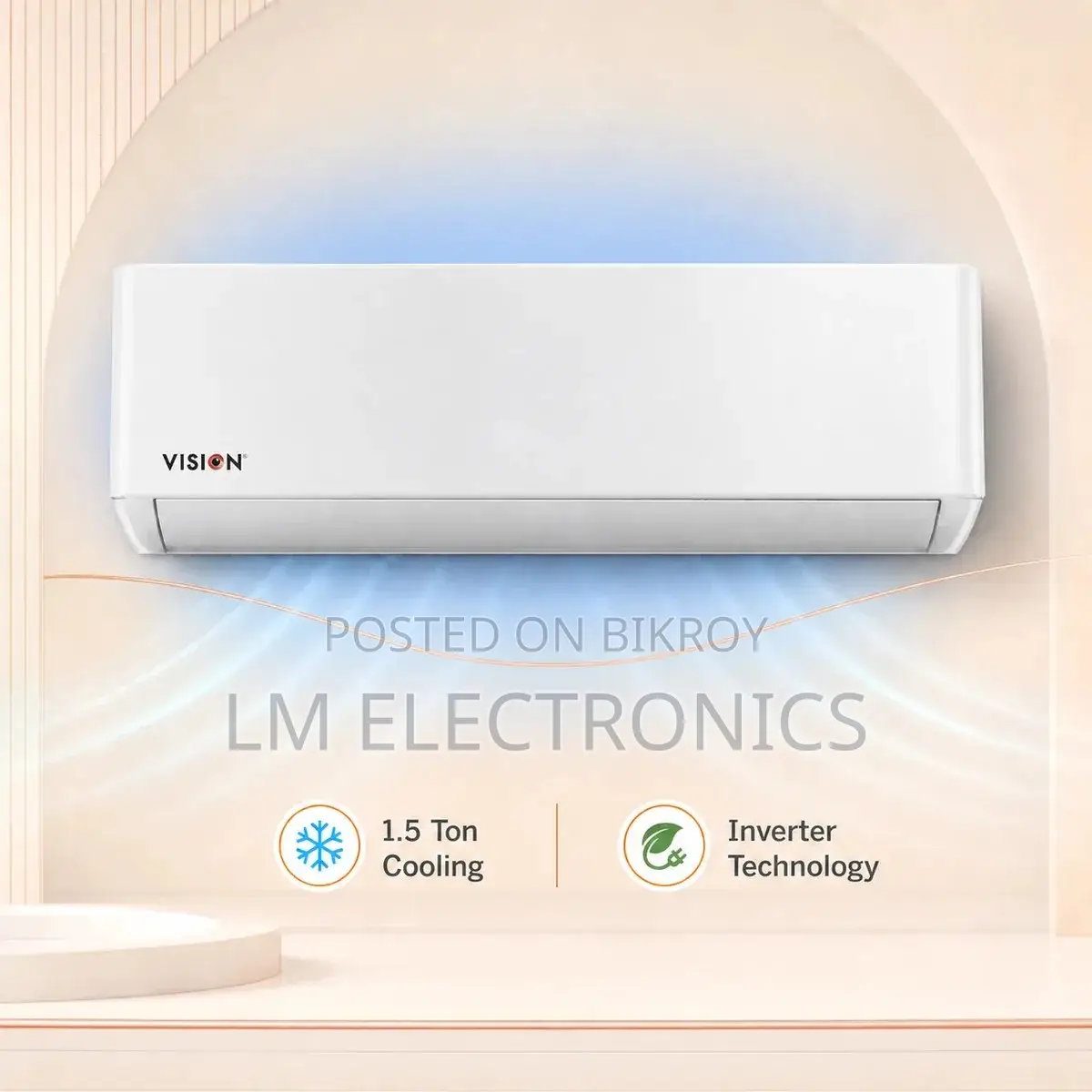 Vision 1.5 Ton Split Type Inverter AC -VSN-18K-INV32 4D Ultra