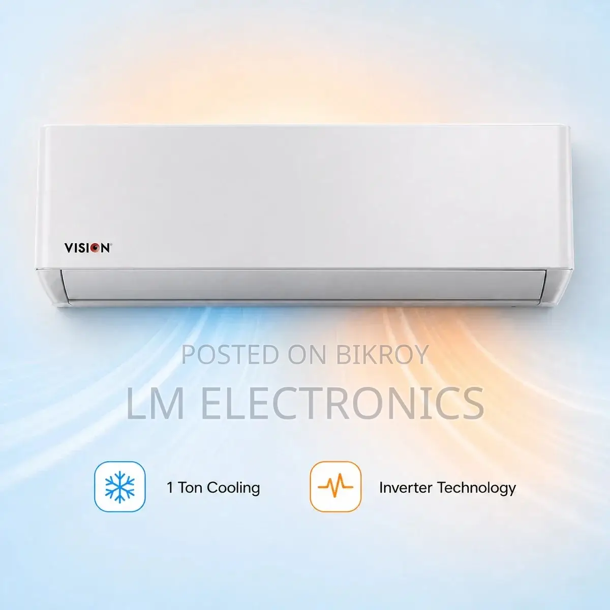 Vision 1 Ton Split Type Inverter AC -VSN-12K-INV32 4D Ult