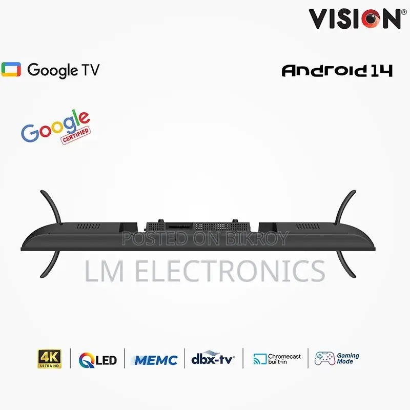 Vision 50" QLED Google TV 4K PQ6 Galaxy Plus