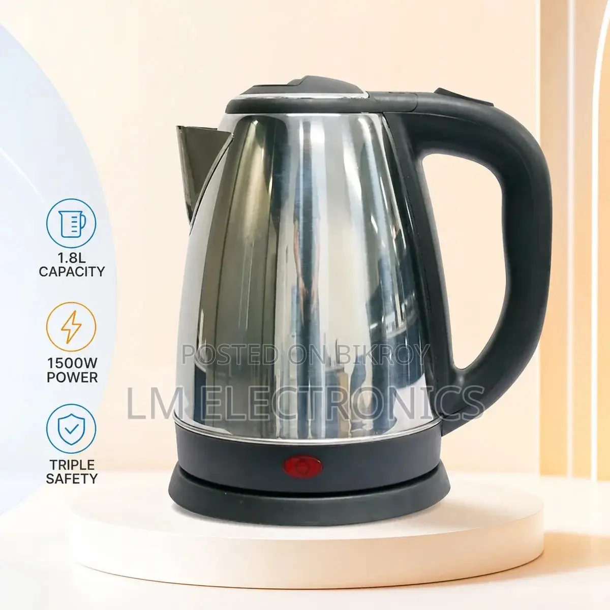 Vision Electronic Kettle 1.8L VIS-EK-005