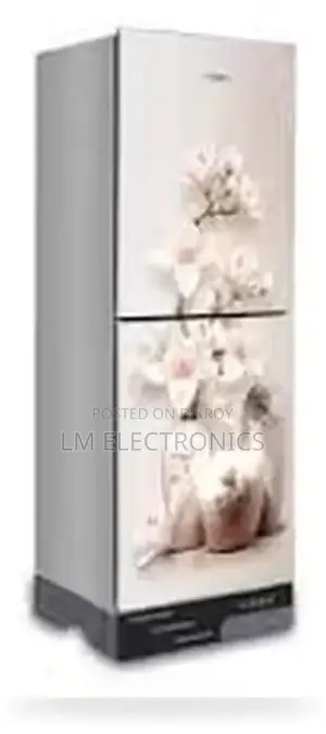 Vision Glass Door Refrigerator RE-222 Liter Vase W Magnolia Flower Top
