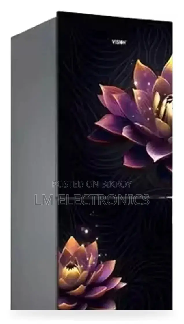 Vision Glass Door Refrigerator RE-222 Liter Purple Digital Lotus Top M