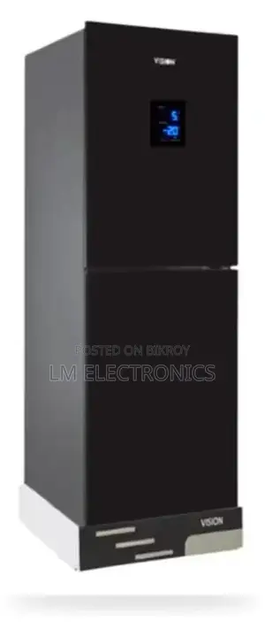 Vision Glass Door Smart Dispenser Refrigerator RE-238 Liter Black Bott